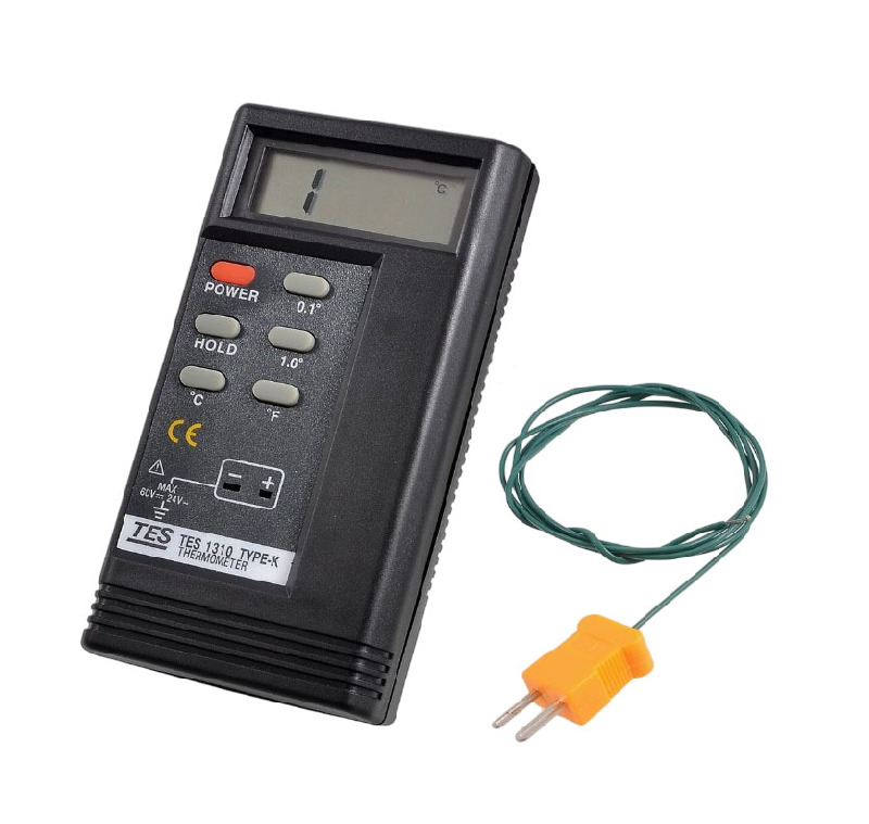 Высокоточный цифровой термометр TES-1310 с термопарой ETP-01, -50~1300