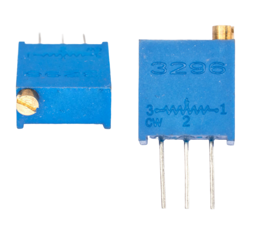 Потенциометр подстроечный многооборотный 3296W-1-500 (50 Om)