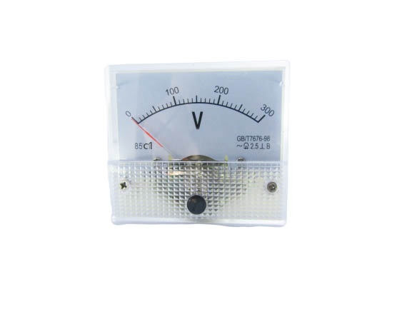 Аналоговый вольтметр 85C1, DC 0-300V, 63х55мм