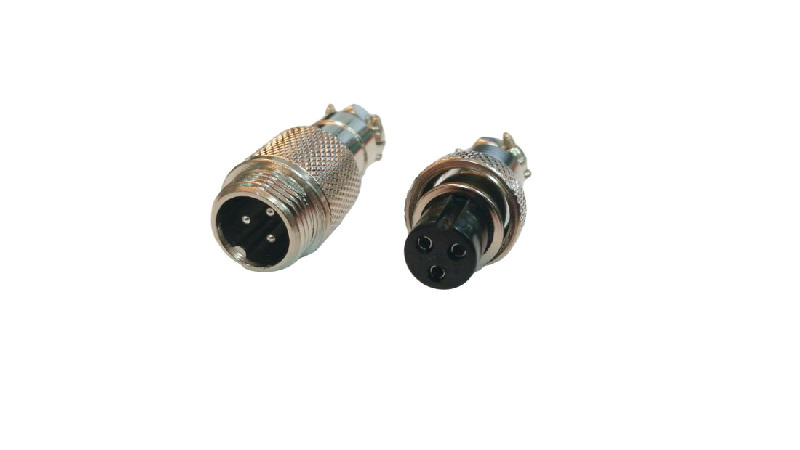 Соединительный разъём GX12, 3PIN, d=12mm
