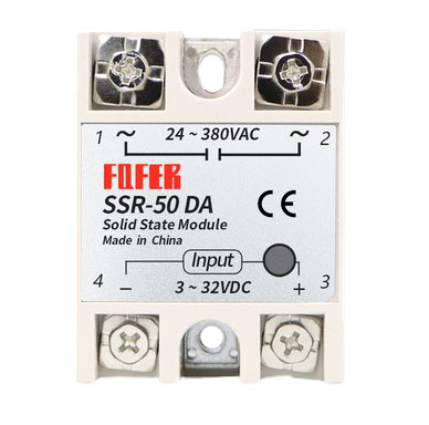 Однофазное твердотельное реле SSR-50DA (DC-AC)