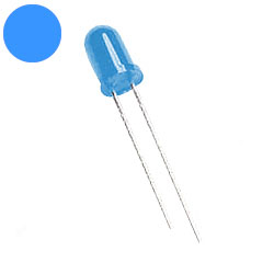 Светодиод 5 мм диффузный синий