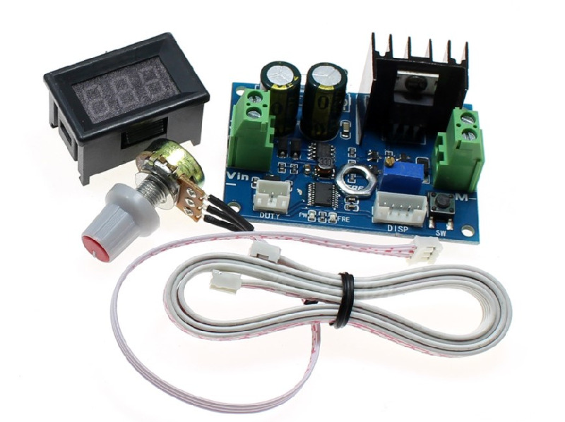 ШИМ регулятор двигателя, DС 5-60V,  6A с регулировкой частоты