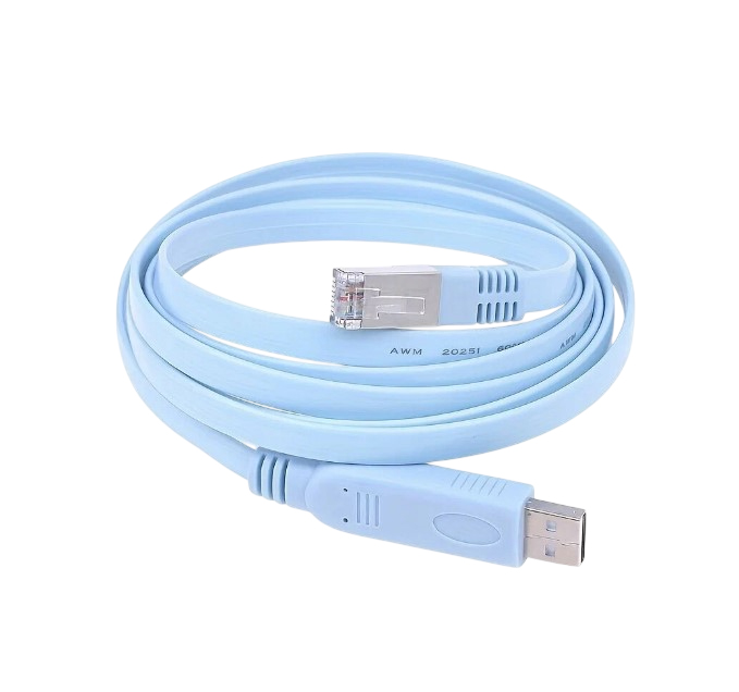 Консольный кабель RJ45 вилка - USB 2.0 A вилка, 1,5 метра
