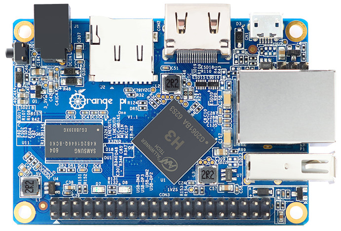 Микрокомпьютер ORANGE PI ONE с корпусом