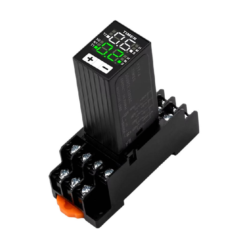 Реле времени цифровое H3Y-4-SX, 0.1сек-990ч, 24VDC