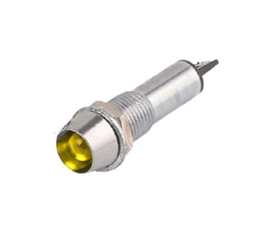 Светодиод с держателем желтый XD8-1-Y-12VDC