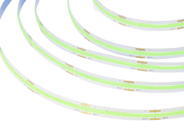 Светодиодная лента зеленая COB, 252 светодиода на метр