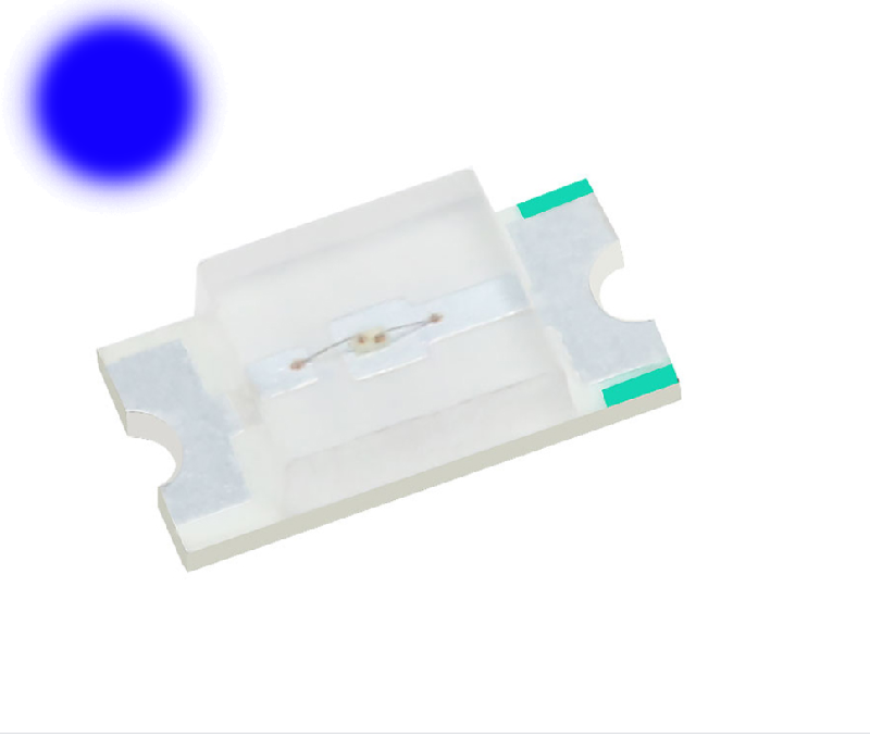 Светодиод SMD 0603 синий, 460-465nm (2.8-3.2В, 20мА) 