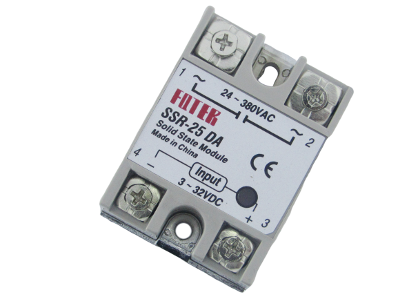 Однофазное твердотельное реле SSR-25DA (DC-AC)