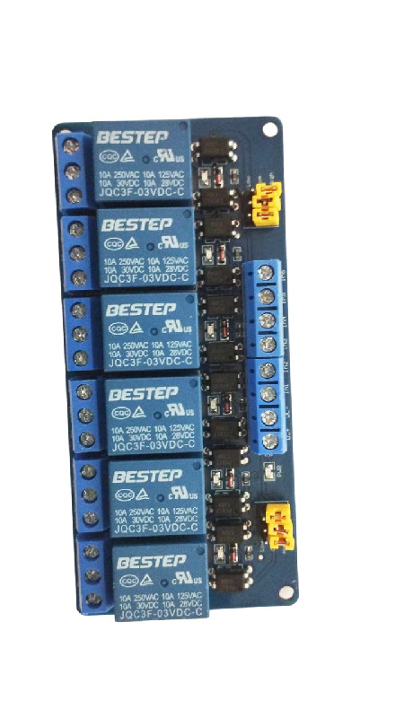 Модуль с шестью реле 3,3V, 10A (Bestep 6)