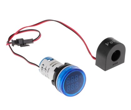 Ампервольтметр AD101-22VAM 100 Ампер, 500 Вольт, синий