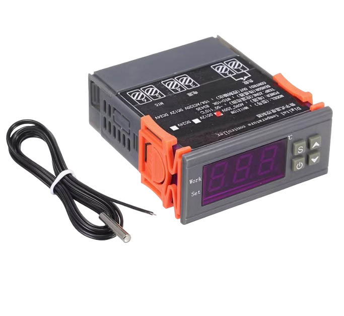 Цифровой терморегулятор MH-1210W с датчиком 220V