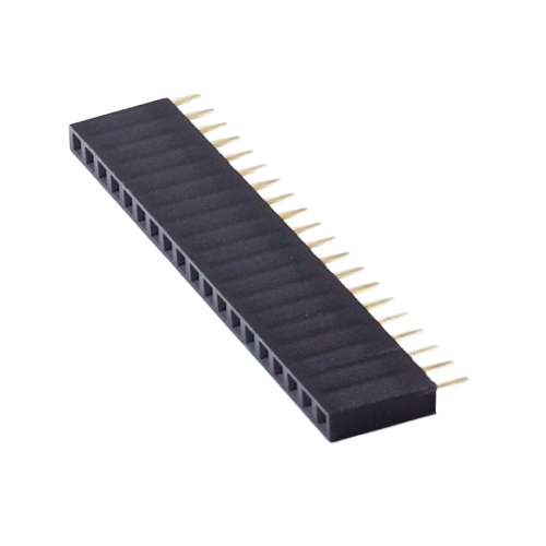 Однорядная линейка PBS-20 1*20 pin, мама, 2,54 мм, чёрный