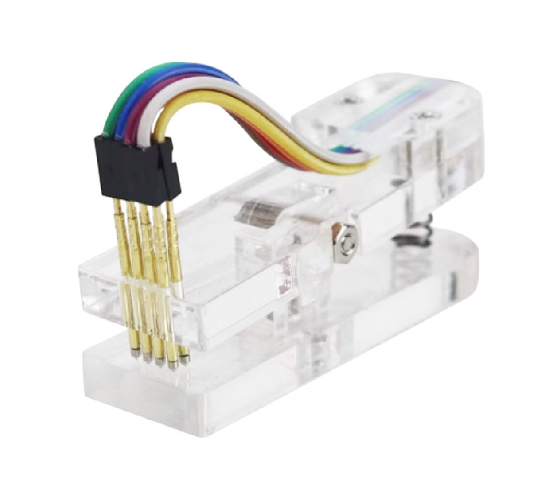 Тестовый зажим для программирования (2 х 4-pin, шаг 2.54 мм) Test clip