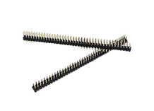 Двухрядная линейка PLD2-80 2*40 pin, папа, 2,0 мм, черный