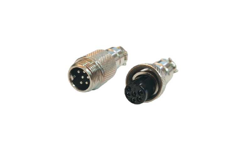 Соединительный разъём GX12, 6PIN, d=12mm