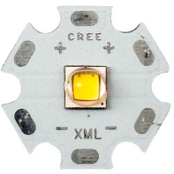 Светодиод 10 Ватт CREE XM-L2 белый теплый, 3000К (3.0-3.6В, 3000мА, 20 мм)