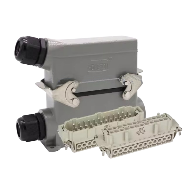 Разъем промышленный соединительный HE-024-3-PG21 (мама-папа)