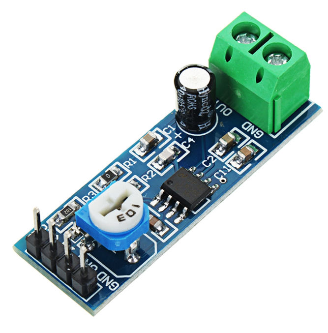 Модуль усилителя звука на LM386 для Raspberry Pi и Arduino