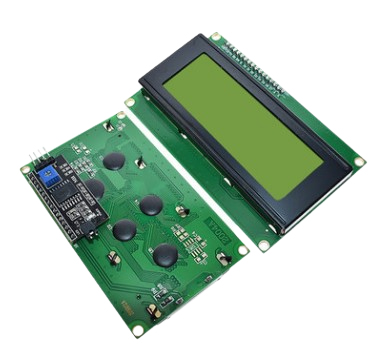 LCD дисплей 2004А символьный, интерфейс I2C с подсветкой, зеленый