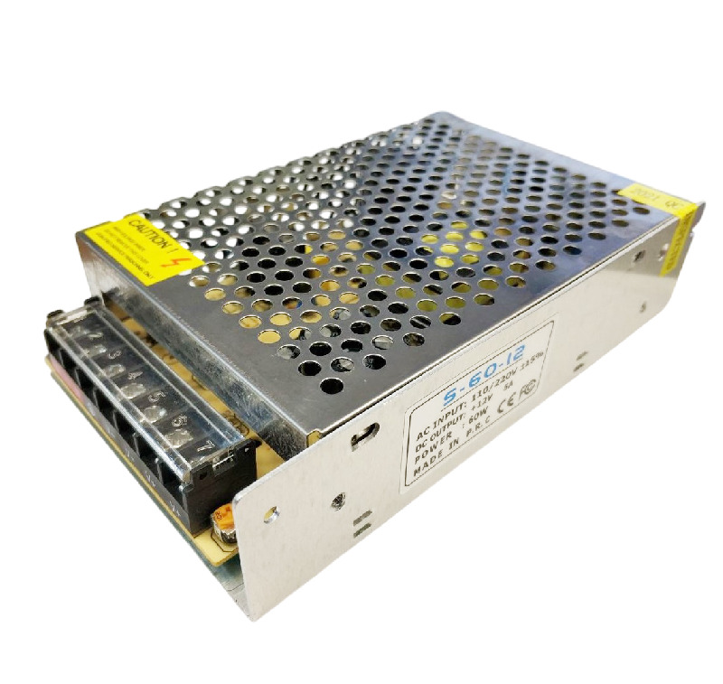 Блок питания AC-DC S-60-12 12V, 5A (160 х 97 х 38 мм)