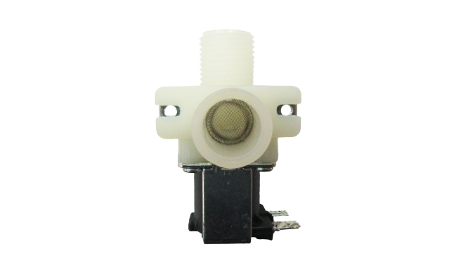Электромагнитный клапан угловой DC12V (подключение вх 1/2 - вых 1/2)
