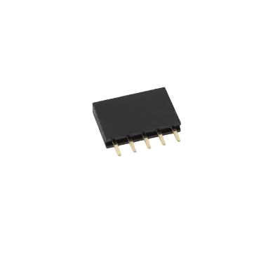 Однорядная линейка PBS-05 1*5 pin, мама, 2,54 мм, чёрный