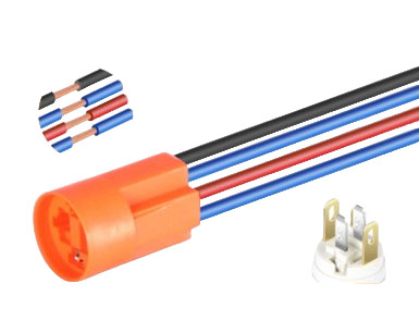 Разъем для антивандальной кнопки M12, 7 Ампер 4pin на проводе 15 см