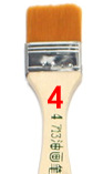 Кисточка №4 для чистки плат 14,5*2,5 см
