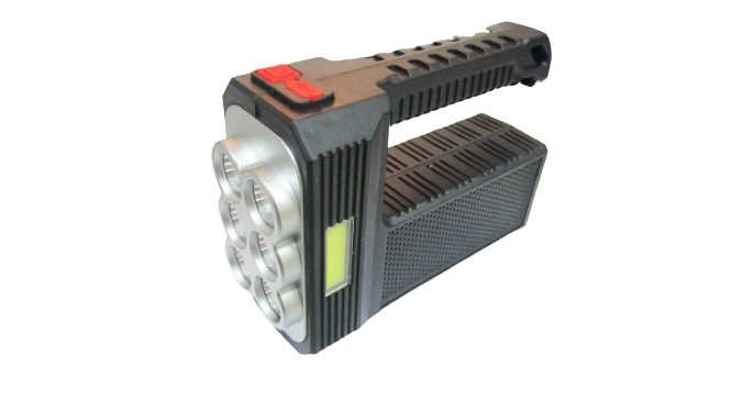 Рефлекторный фонарь 900 люмен на 6 х OSL + COB (USB зарядка)