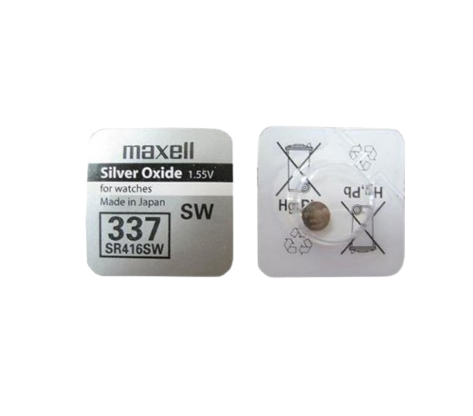 Батарейка Maxell SR416SW (337), 1.55V