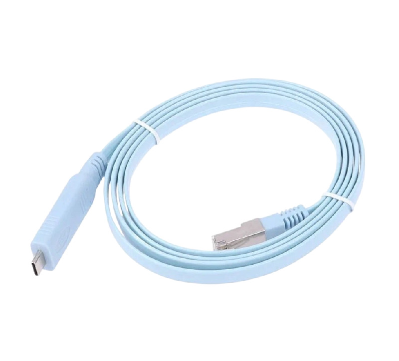 Консольный кабель RJ45 вилка - USB Type-C вилка, 1,5 метра