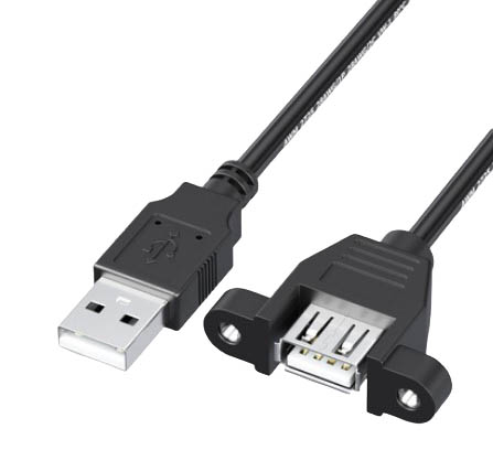 USB удлинитель AM-AF (папа-мама) с креплениями, 30 см