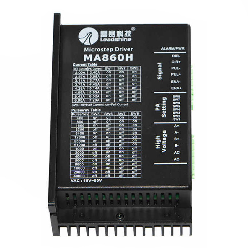 Драйвер шагового двигателя MA860H, 7.2А, 18-80V 