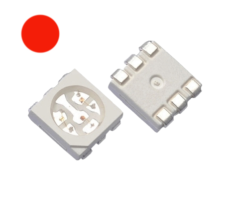 Светодиод SMD 5050 красный, 620-625nm (2.0-2.2В, 60мА) 