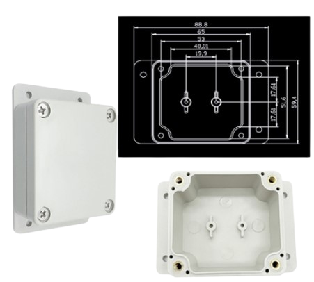 Корпус пластиковый IP65 65х58х35 мм