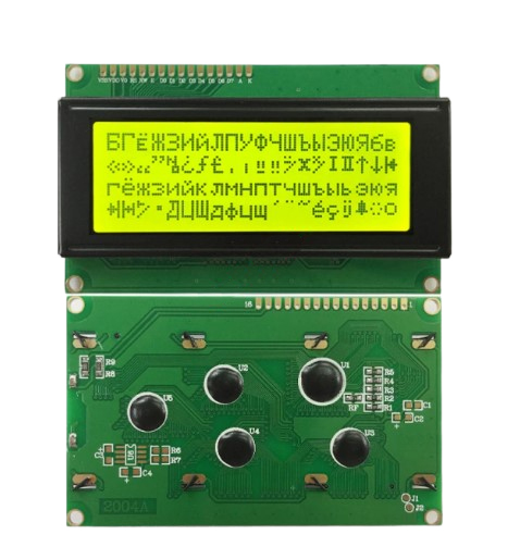 LCD дисплей 2004А символьный с зеленой подсветкой (русский язык)