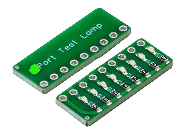 Светодиодный индикатор 8 LED, зеленый (Port Test Lamp)