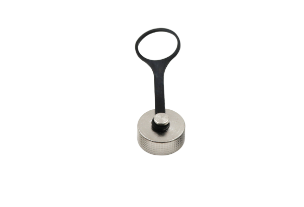 Защитный колпачок для штекерного разъёма GX16 металлический с резиновым кольцом 