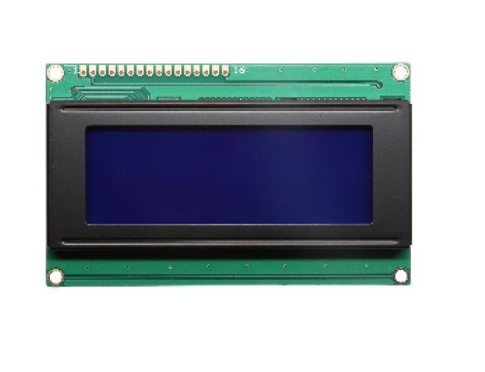LCD дисплей 2004А символьный на HD44780 с синей подсветкой (5 Вольт)