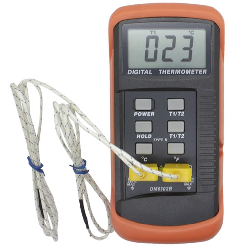 Термометр DM6802B (тип К), -50~1300° C