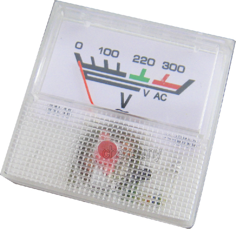 Аналоговый вольтметр 91L16, АС 0-300V, 40x40мм