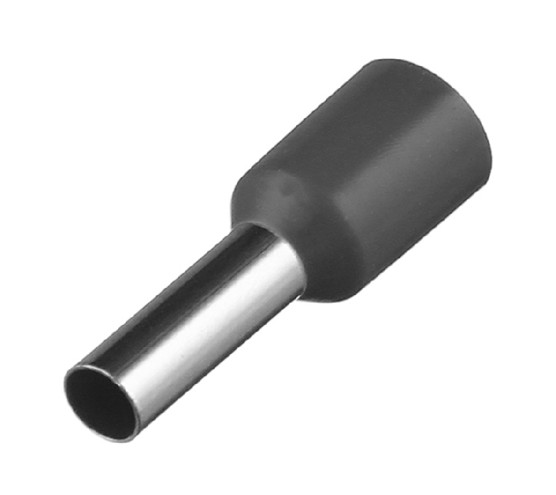 Наконечник-гильза для провода D 0.5 L-8 mm (черный)
