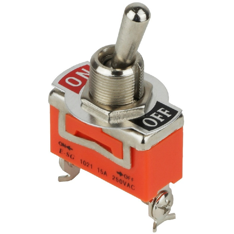 Тумблер E-SG-1021 250V, 15A (2 положения)