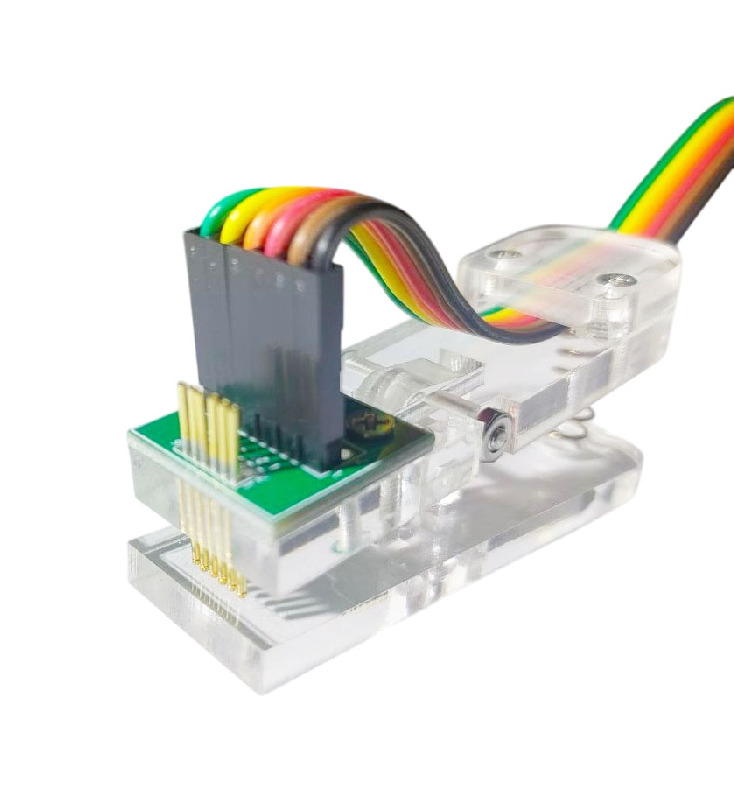 Тестовый зажим для программирования (1 х 6-pin, шаг 1,27 мм) Test clip