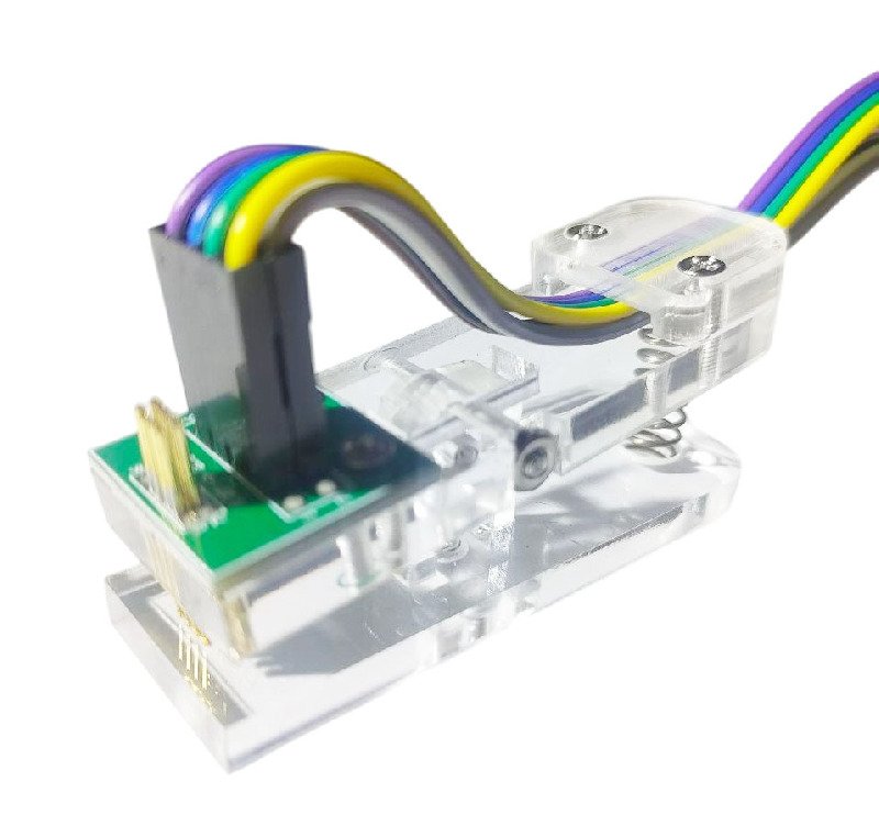 Тестовый зажим для программирования (2 х 4-pin, шаг 1,27 мм) Test clip