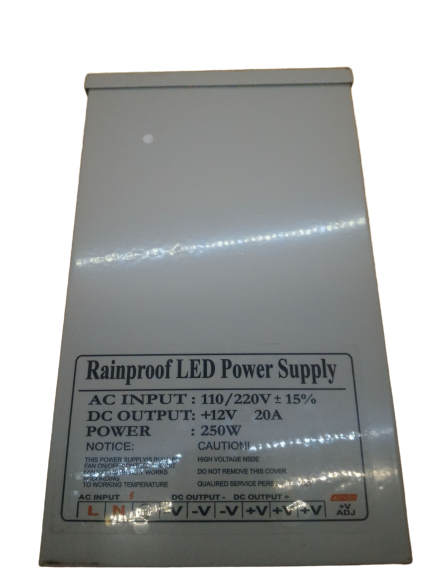 Блок питания AC-DC Rainproof 12V, 20A (226 х 134 х 50.5 мм)