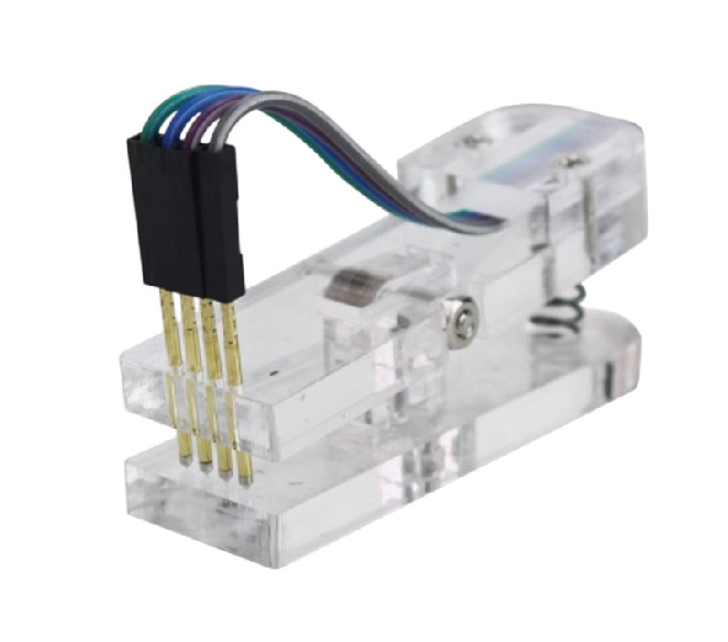 Тестовый зажим для программирования (1 х 4-pin, шаг 2.54 мм) Test clip