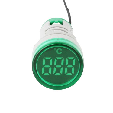 Термометр AD16-22TM -20°C~199°C, AC60-380V с датчиком 1 метр (зеленый)
